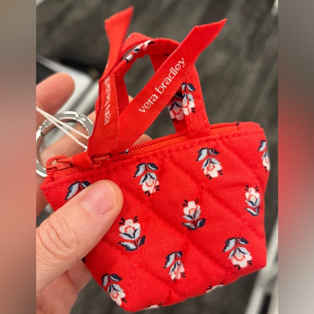 Vera Bradley mini bag charm